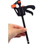 高儀(Takagi) ホビークイックバークランプ ブラック 100mm 2個組 HQB-100-2P【燕三条ブランド】【レバーを握るだけの簡単作業】 クランプ 木工 金具 DIY 万力 固定金具