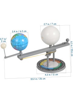 Alasum 天文科普仪器 三球儀 日食月食動きモデル 学習用 地球 太陽 月の運