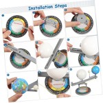 Alasum 天文科普仪器 三球儀 日食月食動きモデル 学習用 地球 太陽 月の運