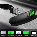 MYCARBON 荷物 旅行はかり LCC用 デジタル はかり 計量 器 携帯式デジタル スケール ステンレス仕上げ 最大50kgまで量れる 吊り下げ式ラゲッジチェッカー 旅行 アウトドア ホームに最適の秤 便利 軽量 風袋引き機能付 (ブラック)