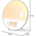 光目覚まし時計 TITIROBA YABAE Wake Up Light スリープタイマー スヌーズ ラジオ ナイトライト イルミネーション MY-09 日本語取扱説明書付き ホワイト