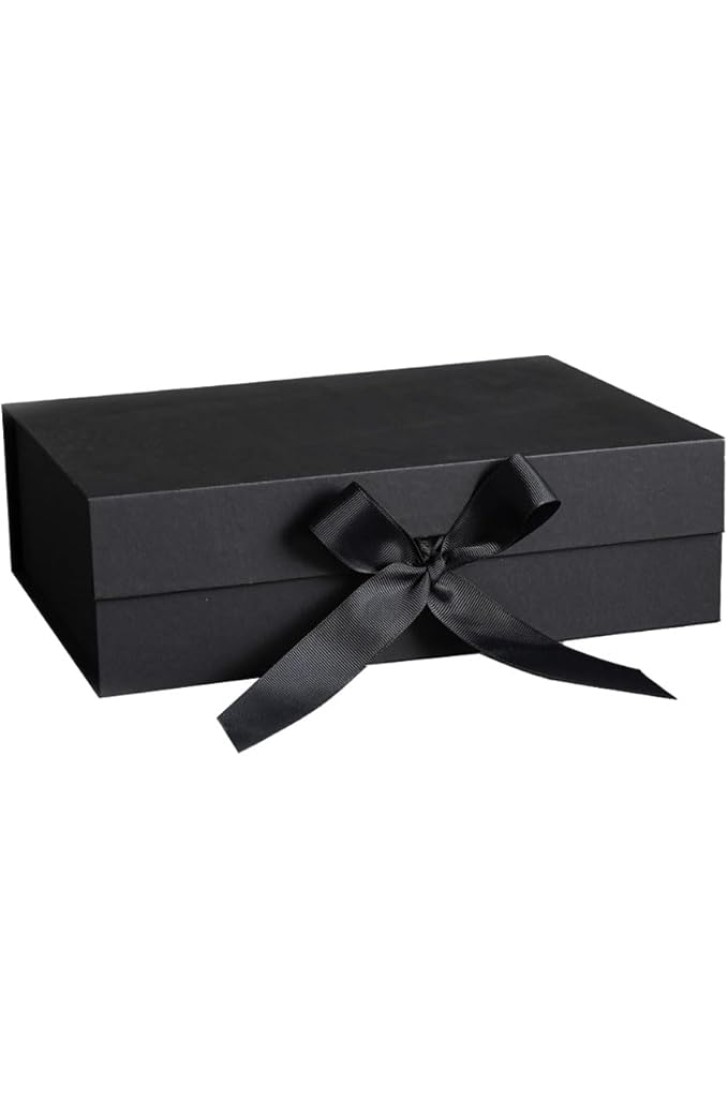 LIKENNY プレゼントボックス 飾り 高級 大容量 蝶結び gift box 長方形 包装 贈り物 結婚式 ラッピング プレゼント用品 装飾 ギフトボックス (ブラック) LIKENNY プレゼントボックス 飾り 高級 大容量 蝶結び gift box 長方形 包装 贈り物 結婚式 ラッピング プレゼント用品 装飾 ギフトボックス (ブラック)
