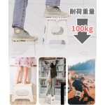 【たたむと4cm！超薄収納】 チチロバ(TITIROBA) 踏み台 折りたたみ ステップ 脚立 洗車 釣り 高さ27cm 折りたたみチェア フォールディング スツール 収納便利 BDD-01 ホワイト