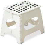 【たたむと4cm！超薄収納】 チチロバ(TITIROBA) 踏み台 折りたたみ ステップ 脚立 洗車 釣り 高さ27cm 折りたたみチェア フォールディング スツール 収納便利 BDD-01 ホワイト