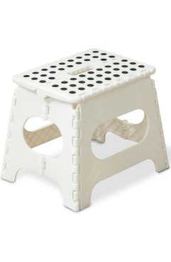【たたむと4cm！超薄収納】 チチロバ(TITIROBA) 踏み台 折りたたみ ステップ 脚立 洗車 釣り 高さ27cm 折りたたみチェア フォールディング スツール 収納便利 BDD-01 ホワイト