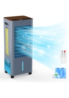 冷風機 冷風扇風機 強力 人気 冷風扇【工事不要&3方向で省エネ】吸水し強冷感UP スポットクーラー 冷房LED液晶画面 8L大容量タンク イオン発生 3つモード&3段階風量 静音 自動首振り ルーバー機能 24時間入・切タイマー 室内温度表示 水不足提示 氷入れ タッチ/リモコン付き 移動便利 キャスター搭載 冷風機 強力 人気 空気清浄 暑さ熱中症対策 60w スポットエアコン 日本語説明書