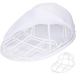 【キャップ専用洗濯アイテム】 チチロバ(TITIROBA) キャップウォッシャー 帽子 洗濯 型崩れ防止 専用洗濯ネット付き 洗濯機で丸洗い キャップホルダー 野球帽ウォッシャー 吊り下げ収納 ホワイト