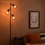 VENTOTA スタンドライト(本体のみ) フロアライト LED対応 間接照明 フロアスタンド ランプ 3灯 おしゃれ 北欧 ヴィンテージ インダストリアル Luino