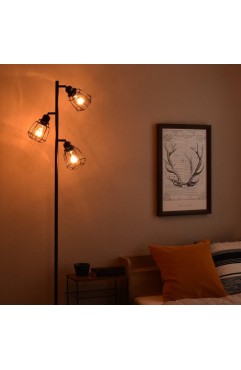 VENTOTA スタンドライト(本体のみ) フロアライト LED対応 間接照明 フロアスタンド ランプ 3灯 おしゃれ 北欧 ヴィンテージ インダストリアル Luino