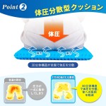 チチロバ(TITIROBA) ゲルクッション 無重力 クッション 座布団 冬用カバー付き ハニカム構造 蒸れない 敬老の日 在宅勤務 オフィス 車 椅子 自宅用 洗える カバー ZD-03