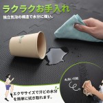 チチロバ(TITIROBA) トレーニング ジョイントマット エクササイズマット 大判 EVA製 防音 振動吸収 床保護 マット 高硬度 キズ防止 ジムマット トレーニング器具用マット 60x60x1.3cm 6枚入り ブラック