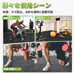 チチロバ(TITIROBA) トレーニング ジョイントマット エクササイズマット 大判 EVA製 防音 振動吸収 床保護 マット 高硬度 キズ防止 ジムマット トレーニング器具用マット 60x60x1.3cm 6枚入り ブラック