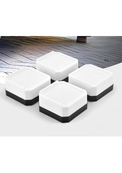 洗濯機用防振かさ上げ台 高さ調節 洗濯機用置き台 家具に傷防止 滑り止め 床に傷防止 異音吸収 振動吸収 テーブルの角を守る 自由につなぎ合わせる 1セット4個入り 据付脚 1-WH